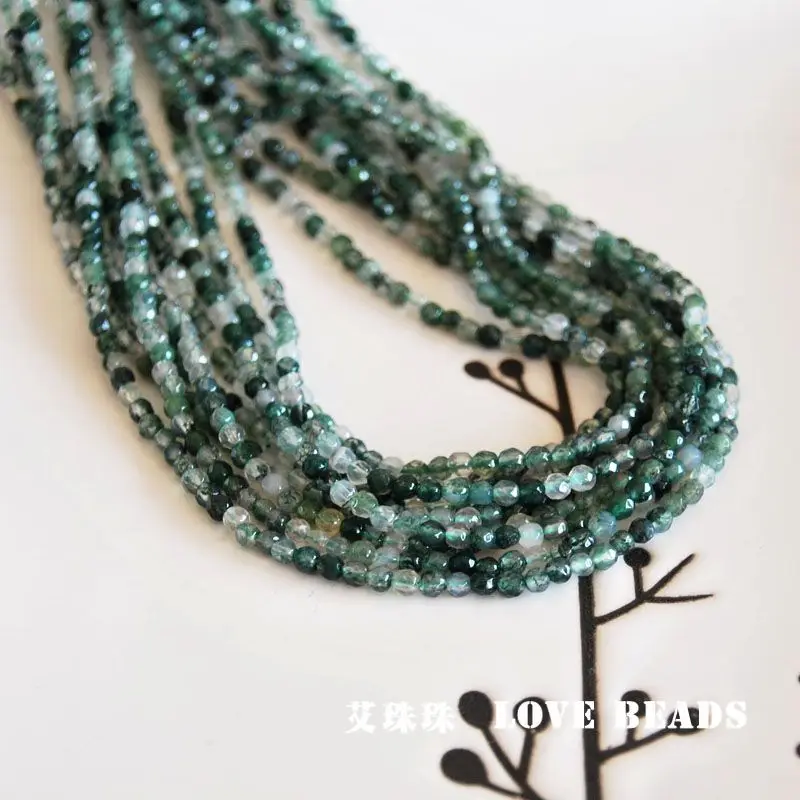 natural green moss stone 2mm 3mm 15"/38cm faceted seed beads jewelry making DIY for women
natural green moss stone 2mm 3mm 15"/38cm faceted seed beads jewelry making DIY for women