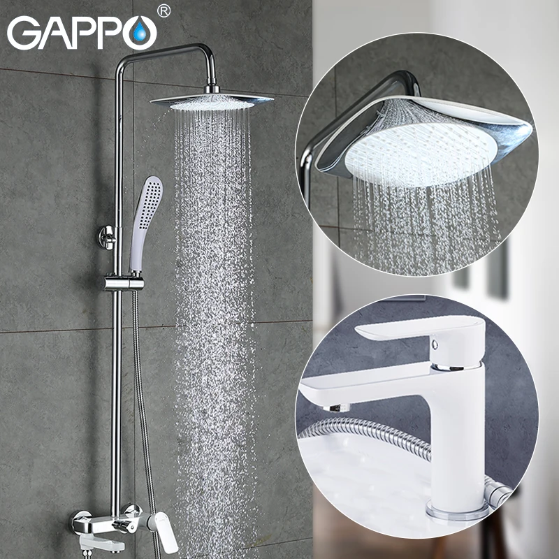 GAPPO shower faucet rain shower system bathtub faucets for bathroom wall mounted waterfall shower heads rainfall mixers
GAPPO shower faucet rain shower system bathtub faucets for bathroom wall mounted waterfall shower heads rainfall mixers