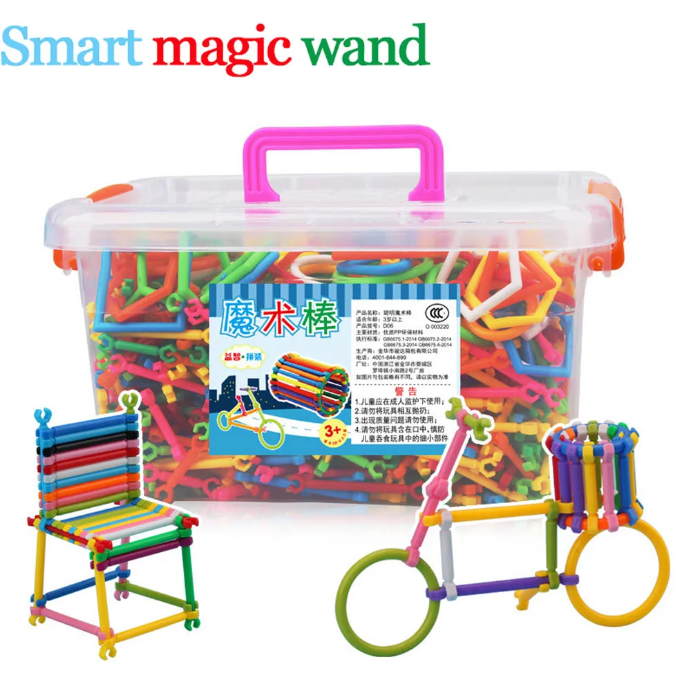 500pcs DIY Creative Intelligence Sticks Blocks Magic Wand Magnetic Designer Construction Set Plastic Model & Building Blocks
500pcs DIY Creative Intelligence Sticks Blocks Magic Wand Magnetic Designer Construction Set Plastic Model & Building Blocks