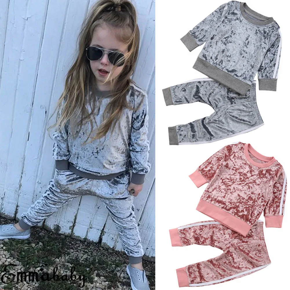 New 2PCS Newborn Toddler Baby Girl Fashion Clothes Tops T-shirt+Long Pants Kid Velvet Outfits Set
New 2PCS Newborn Toddler Baby Girl Fashion Clothes Tops T-shirt+Long Pants Kid Velvet Outfits Set