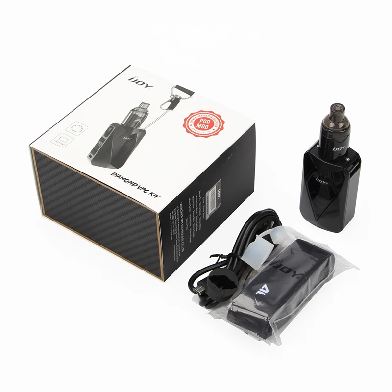Original IJOY Diamond VPC Kit Inbuilt 1400mAh Battery & 2ml VPC Unipod Tank 45W Max Output Supports POWER/POD Modes Kit
Original IJOY Diamond VPC Kit Inbuilt 1400mAh Battery & 2ml VPC Unipod Tank 45W Max Output Supports POWER/POD Modes Kit