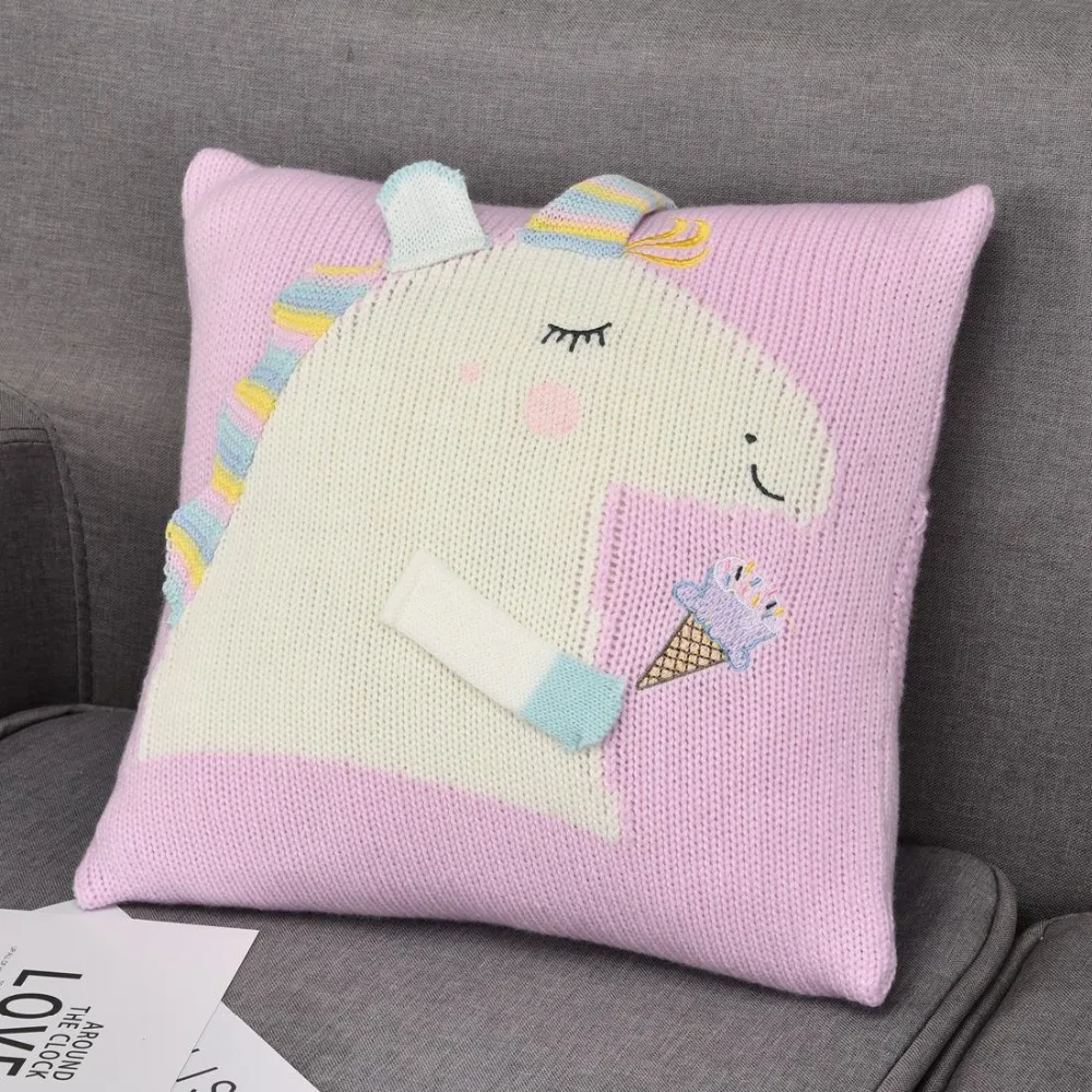 Nordic Styel Unicorn PillowCase Unicorn Cushion Case Knitting Decorative Cushion Case No Pillow Inner Unicorn Knitted Pillow Cas
Nordic Styel Unicorn PillowCase Unicorn Cushion Case Knitting Decorative Cushion Case No Pillow Inner Unicorn Knitted Pillow Cas