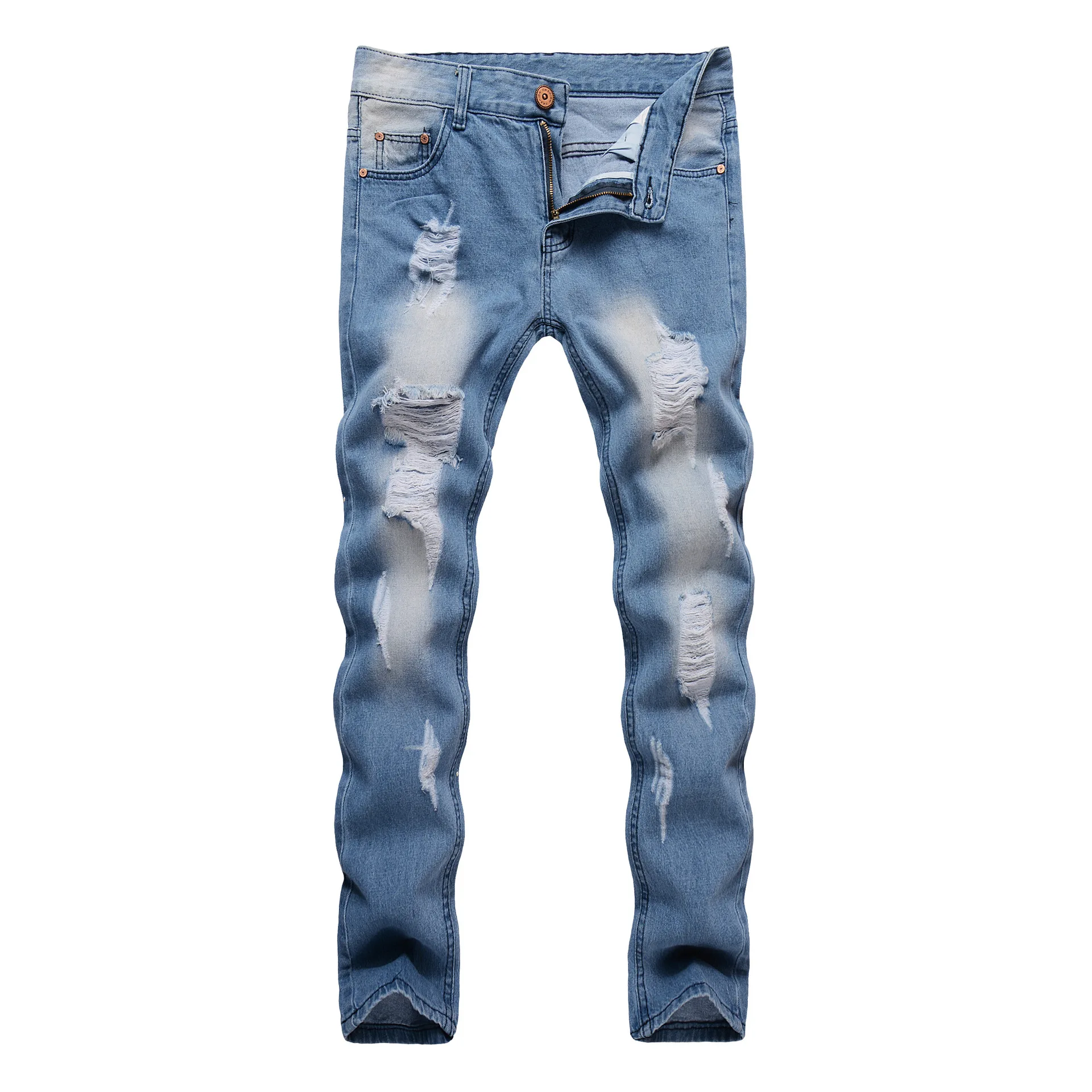 New men slim trousers brand jeans men's casual cotton denim pants European American style ripped dropshipping hot Sale pant
New men slim trousers brand jeans men's casual cotton denim pants European American style ripped dropshipping hot Sale pant