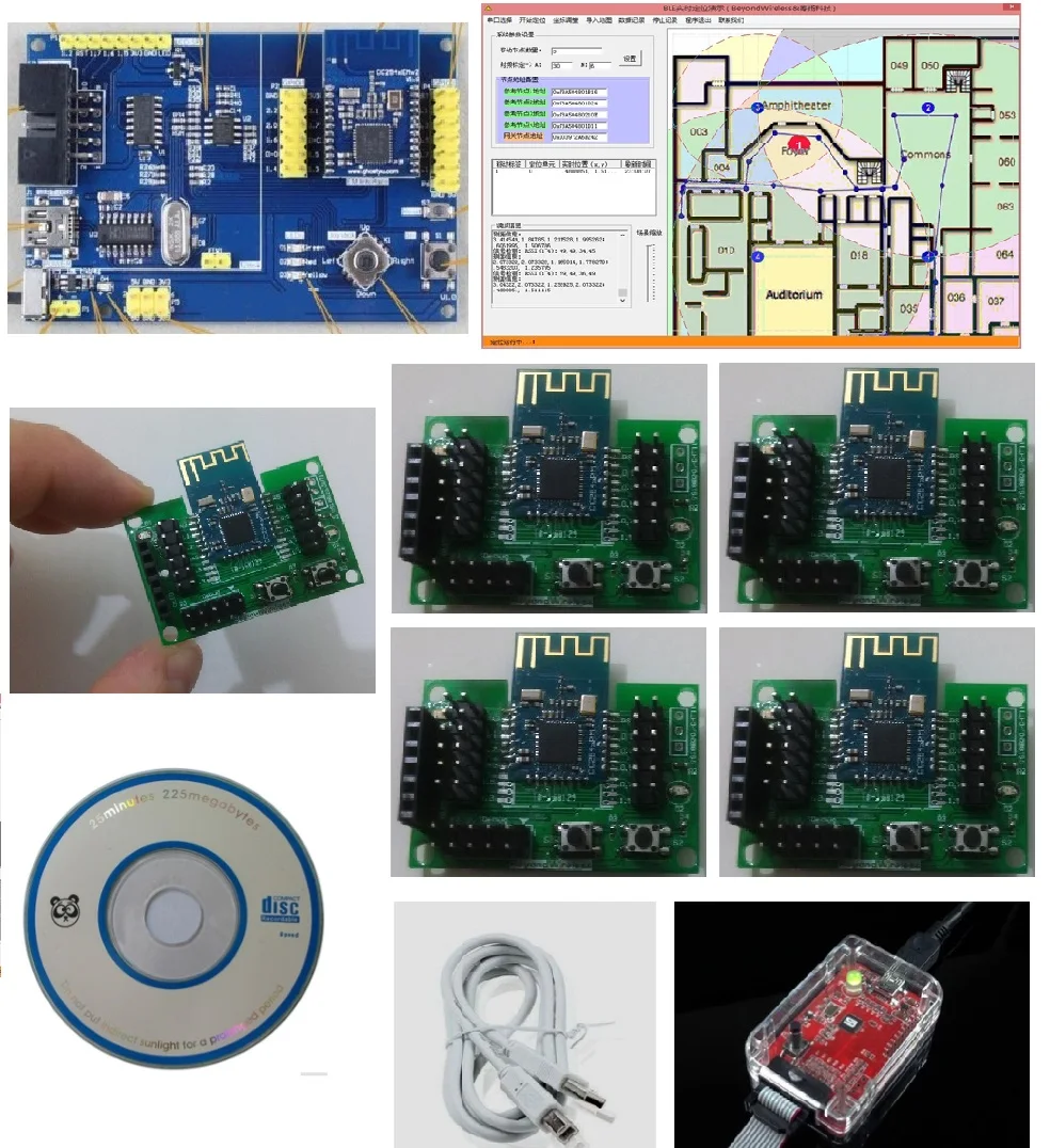 For (PC version) Bluetooth /CC254x BLE real-time positioning system development kit RTLS wireless location and ranging
For (PC version) Bluetooth /CC254x BLE real-time positioning system development kit RTLS wireless location and ranging