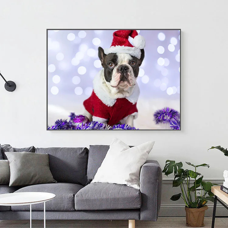 Framed Diy 5D Christmas Animal Diamond Painting Cross Stitch Kit Pet Dog Cat Wall Sticker Mosaic Diamond Embroidery Gift
Framed Diy 5D Christmas Animal Diamond Painting Cross Stitch Kit Pet Dog Cat Wall Sticker Mosaic Diamond Embroidery Gift