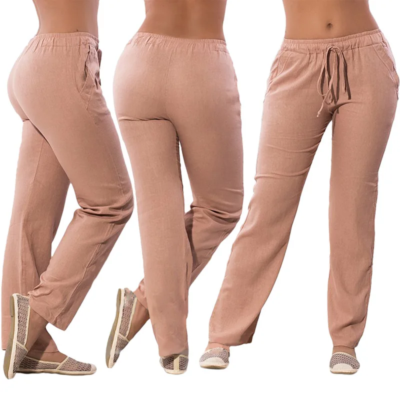 Large Size Spring Summer Woman Long Pants Elastic Waist Drawstring Straight Pants Chiffon Casual Ladies Pants Loose Trouser
Large Size Spring Summer Woman Long Pants Elastic Waist Drawstring Straight Pants Chiffon Casual Ladies Pants Loose Trouser