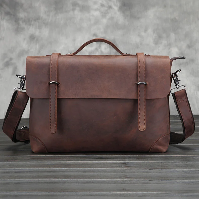 Crazy Horse Cowhide Men Cross Body for Men Tote Bag Handbag High Quality Vintage Messenger Shoulder Leather Men Bag
Crazy Horse Cowhide Men Cross Body for Men Tote Bag Handbag High Quality Vintage Messenger Shoulder Leather Men Bag