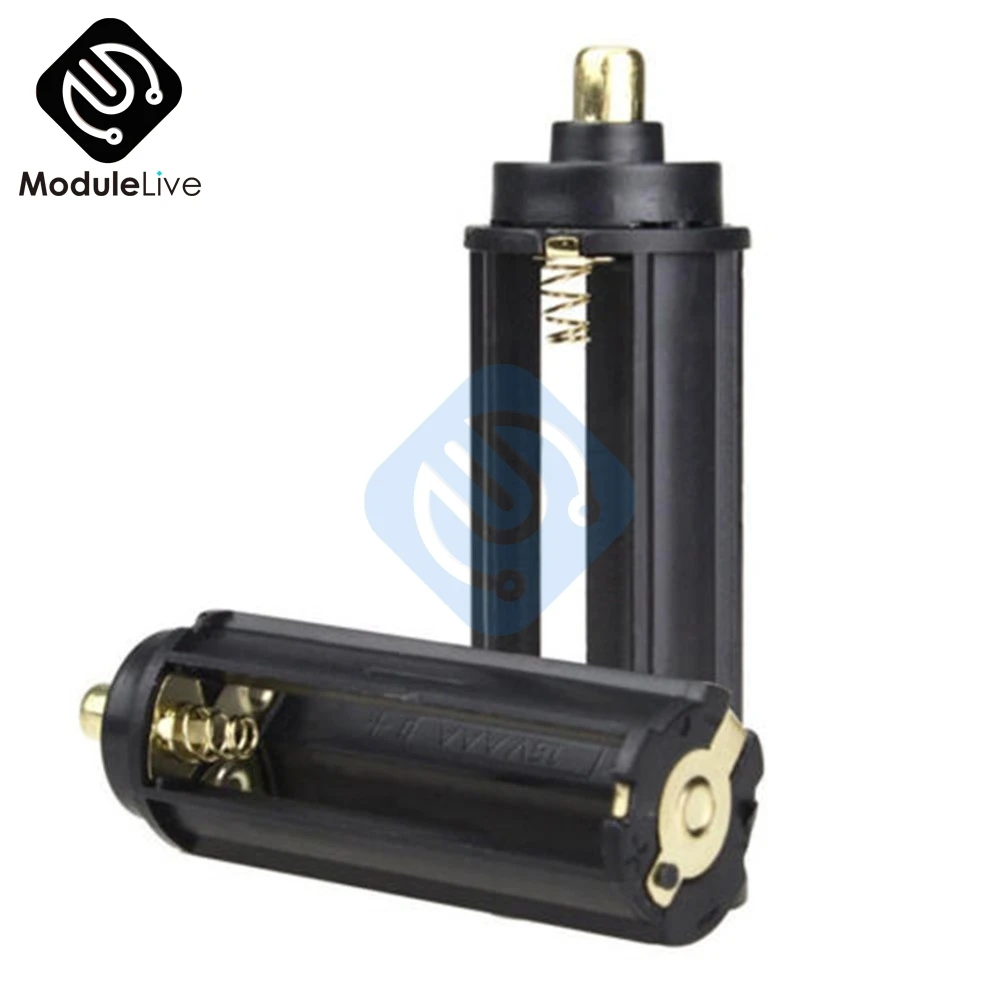 2pcs 3 AAA Battery Black Plastical Metal Holder Case Box Cylindrical Type For 18650 Flashlight Torch 65mm*21mm Portable
2pcs 3 AAA Battery Black Plastical Metal Holder Case Box Cylindrical Type For 18650 Flashlight Torch 65mm*21mm Portable