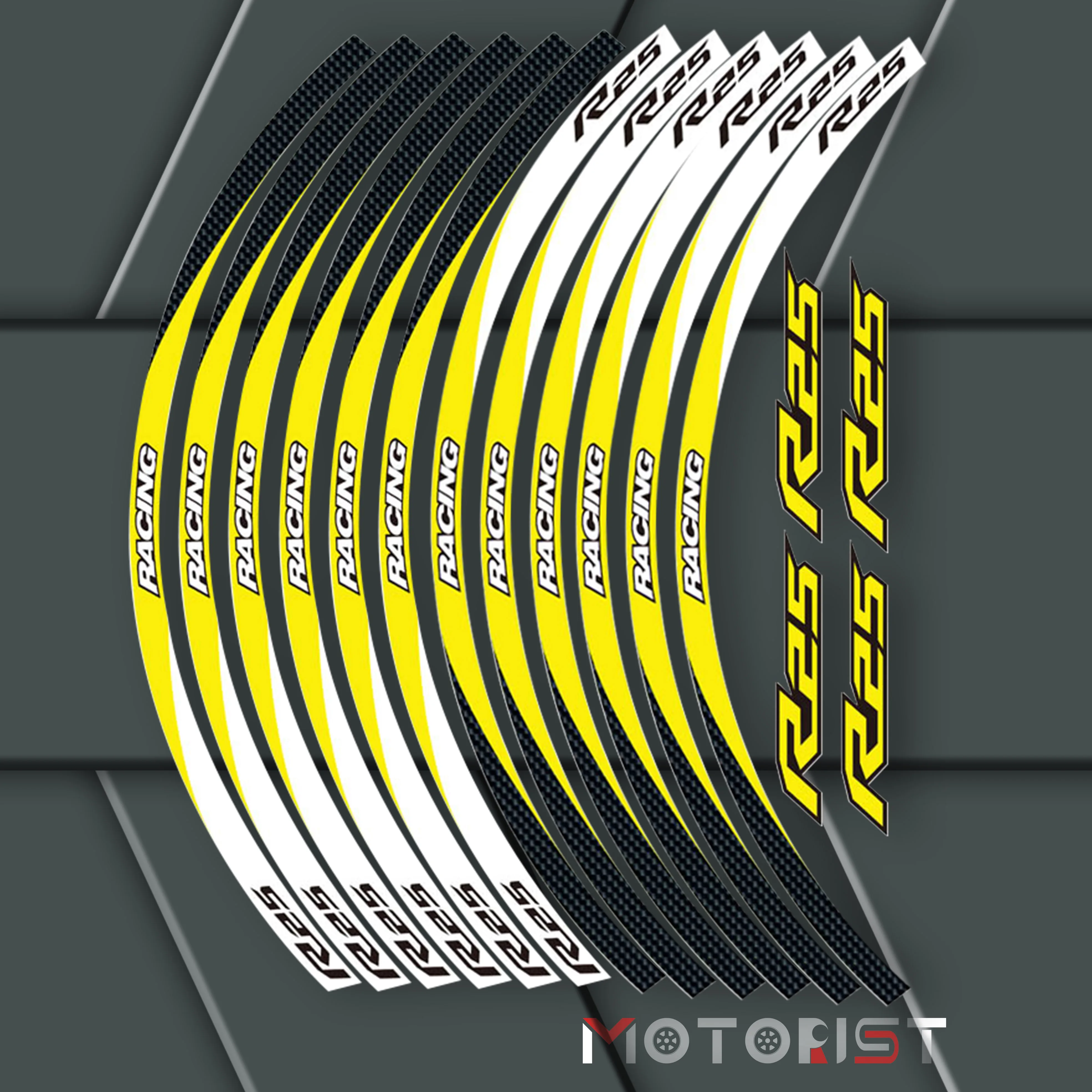 a set of 12pcs high quality motorcycle wheel decals waterproof Reflective stickers rim stripes For Yamaha YZF R25
a set of 12pcs high quality motorcycle wheel decals waterproof Reflective stickers rim stripes For Yamaha YZF R25