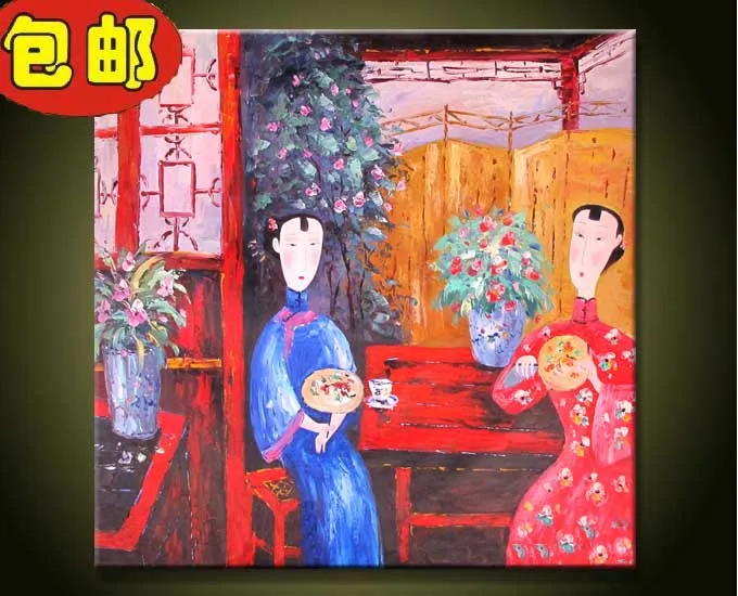 Sexy Palette Knife Chinese Abstract Decorative Hand-painted Classic Paintings Chinese Traditional Knife Wall Oil Painting Canvas
Sexy Palette Knife Chinese Abstract Decorative Hand-painted Classic Paintings Chinese Traditional Knife Wall Oil Painting Canvas