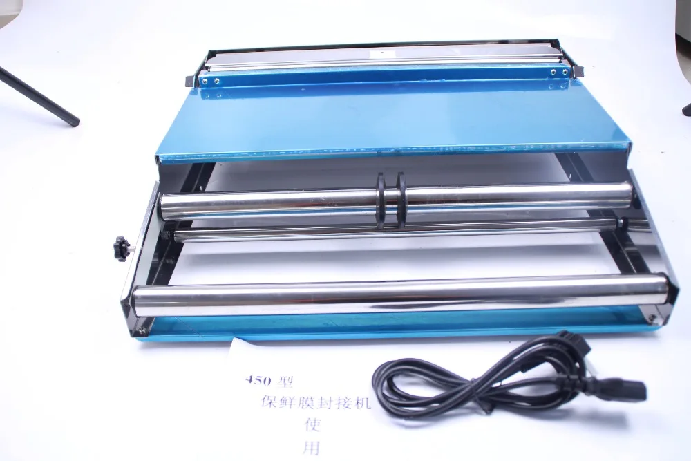 Sealing Width 450mm Food Tray Wrapper Stretcher Film Wrap Sealer Sealing Wrapping Machine
Sealing Width 450mm Food Tray Wrapper Stretcher Film Wrap Sealer Sealing Wrapping Machine