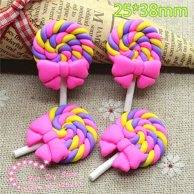Новое поступление, кавайная розово-фиолетовая Полимерная глина candy lollipop 10 шт./лот 25*38 мм
Новое поступление, кавайная розово-фиолетовая Полимерная глина candy lollipop 10 шт./лот 25*38 мм