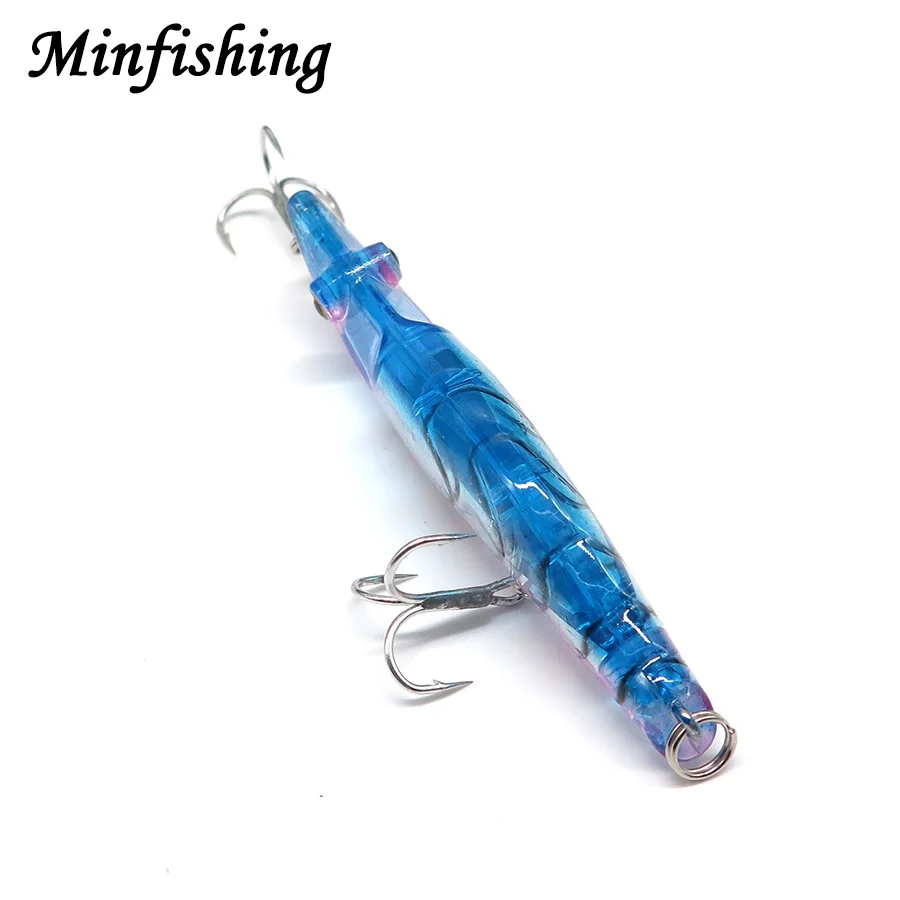 Minfishing 1 PCS Minnow Fishing Lure Shrimp Lure High quality Plastic Fishing Bait Artificial Bait Sinking Lure
Minfishing 1 PCS Minnow Fishing Lure Shrimp Lure High quality Plastic Fishing Bait Artificial Bait Sinking Lure