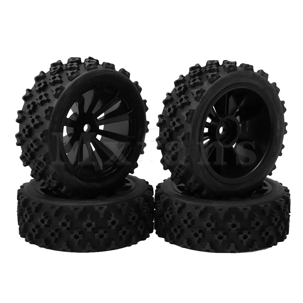 Mxfans 4PCS Rubber Tires W/10-spoke Black Wheel Rims for RC 1:10 On-road Rally Car
Mxfans 4PCS Rubber Tires W/10-spoke Black Wheel Rims for RC 1:10 On-road Rally Car