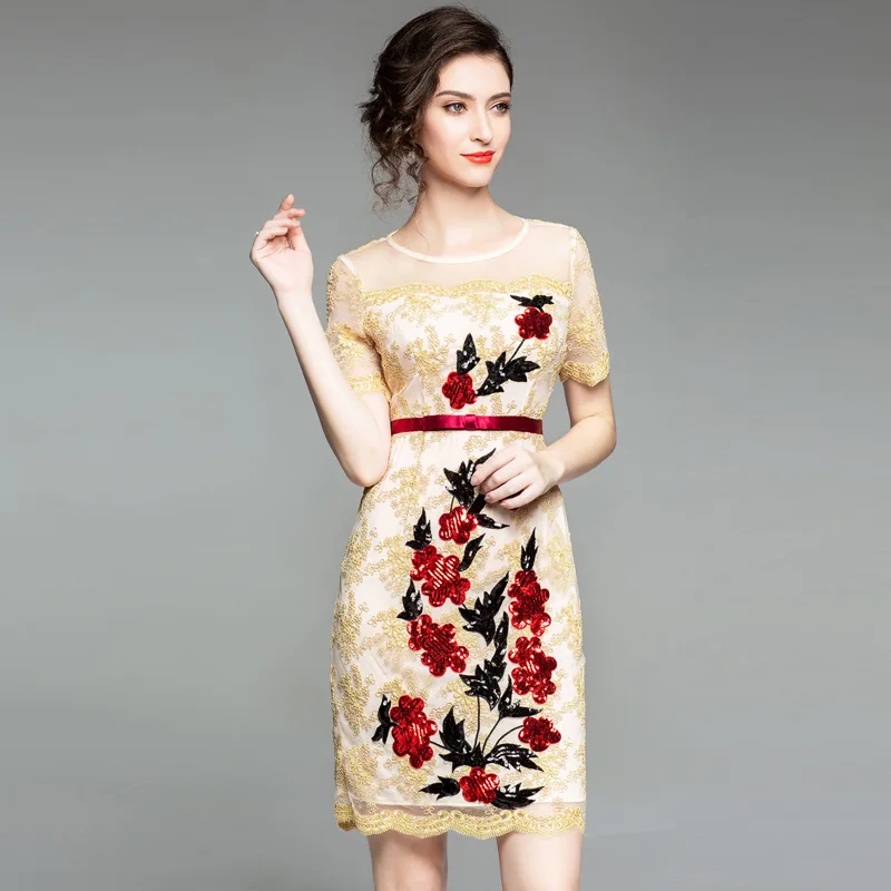 2018 Fashion Bodycon Dress for Party Luxurious Women Allover Sequined Embroidery Dress Plus Size Clothes XXXL Vestidos De Fiesta
2018 Fashion Bodycon Dress for Party Luxurious Women Allover Sequined Embroidery Dress Plus Size Clothes XXXL Vestidos De Fiesta