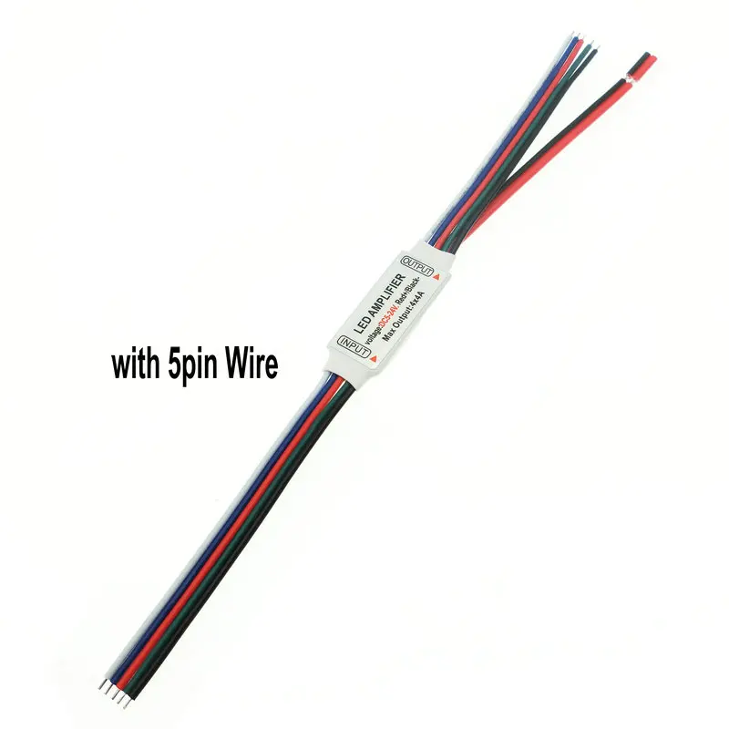 RGBW LED amplifier DC5-24V 4A * 4 Channel LED Amplifier for RGBW LED Strip Power Repeater Console Controller.
RGBW LED amplifier DC5-24V 4A * 4 Channel LED Amplifier for RGBW LED Strip Power Repeater Console Controller.