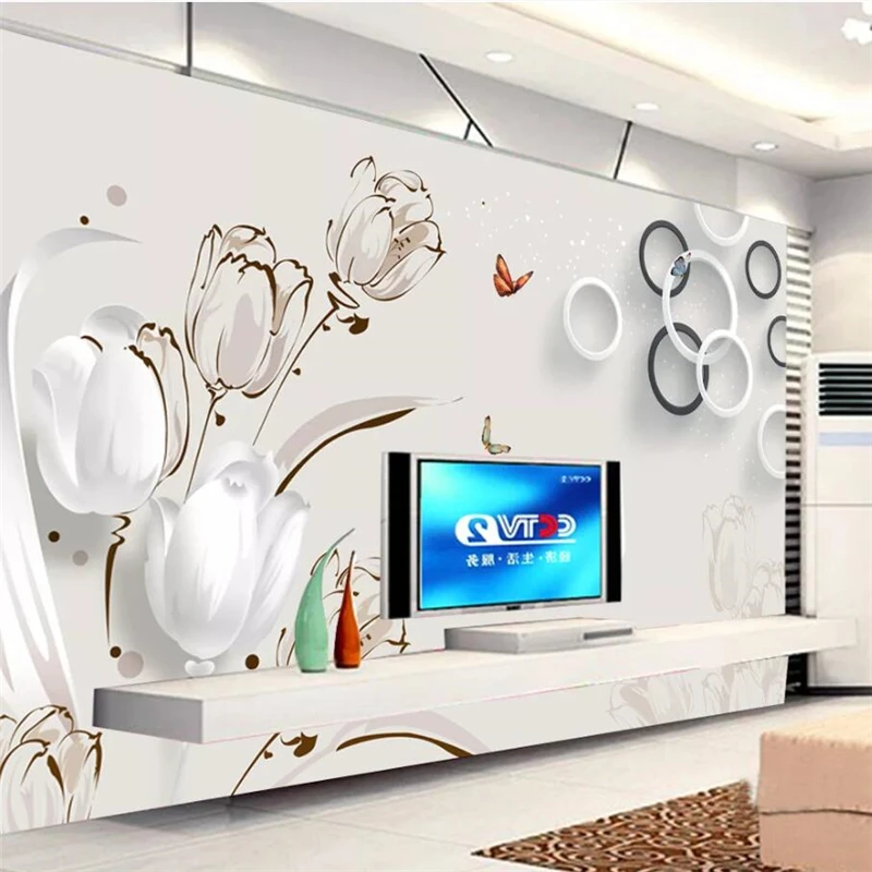 Beibehang Custom wallpaper 3D stereo photo mural tulip papel de parede 3D TV background wall living room bedroom mural wallpaper
Beibehang Custom wallpaper 3D stereo photo mural tulip papel de parede 3D TV background wall living room bedroom mural wallpaper