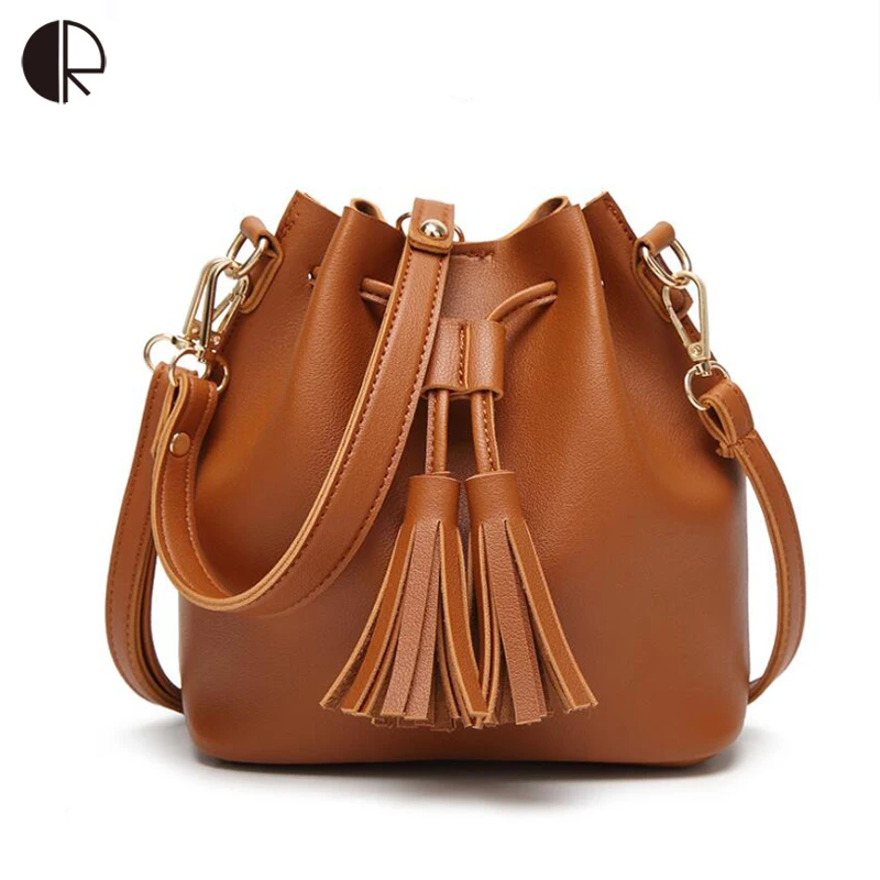 New Women Bucket Bags PU Leather Shoulder Bag Vintage Tassel Crossbody Bags Women's Drawstring Handbag National Style
New Women Bucket Bags PU Leather Shoulder Bag Vintage Tassel Crossbody Bags Women's Drawstring Handbag National Style