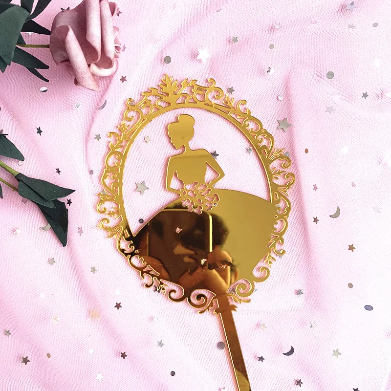INS Princess Acrylic Cake Topper Gold Pink Flower Bride Wedding Cupcake Topper For Wedding Girls Birthday Party Cake Decorations
INS Princess Acrylic Cake Topper Gold Pink Flower Bride Wedding Cupcake Topper For Wedding Girls Birthday Party Cake Decorations