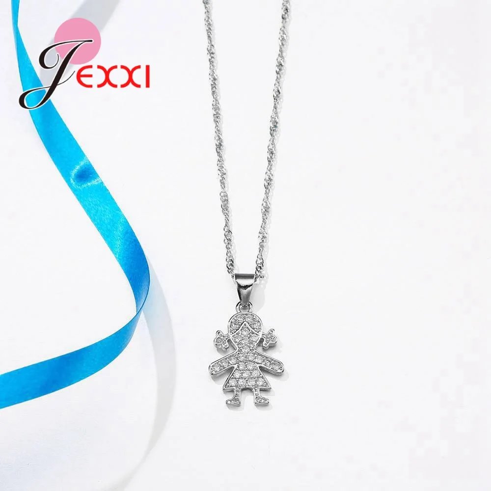 Clear Zircons Girls Shape Cut CZ Necklace Earrings For Women Fashion 925 Sterling Silver Jewelry Sets Korea Style Accessory
Clear Zircons Girls Shape Cut CZ Necklace Earrings For Women Fashion 925 Sterling Silver Jewelry Sets Korea Style Accessory