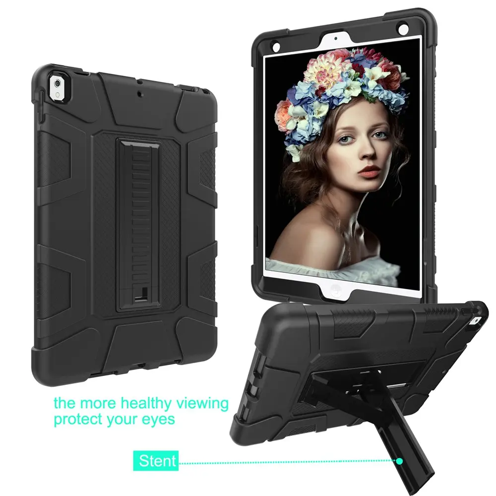 Kickstand Heavy Duty Rugged Shockproof Impact Resistant Hybrid Three Layer Armor protective case for iPad AIR 2019/iPad Pro 10.5
Kickstand Heavy Duty Rugged Shockproof Impact Resistant Hybrid Three Layer Armor protective case for iPad AIR 2019/iPad Pro 10.5