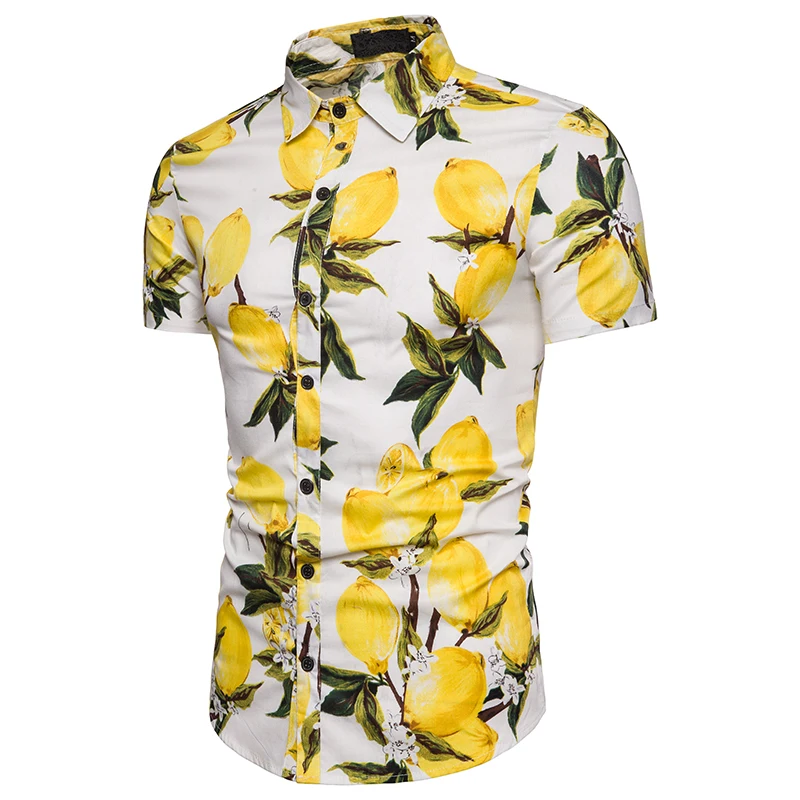 Высококачественные Брендовые мужские рубашки новинка 2020 модная летняя пляжная