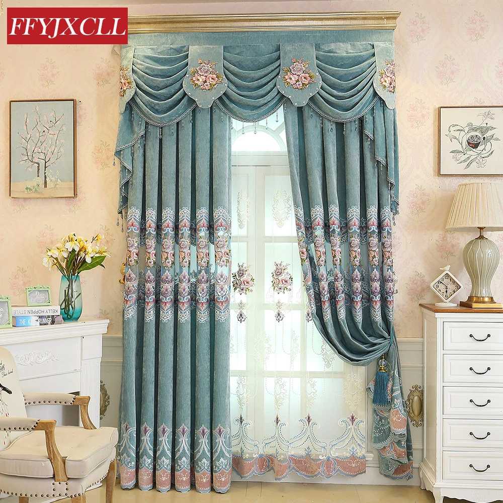 Chenille Cloth High Quality Half shading Embroidered Curtains Window For living Room Bedroom Kitchen Tulle Curtains Valance
Chenille Cloth High Quality Half shading Embroidered Curtains Window For living Room Bedroom Kitchen Tulle Curtains Valance