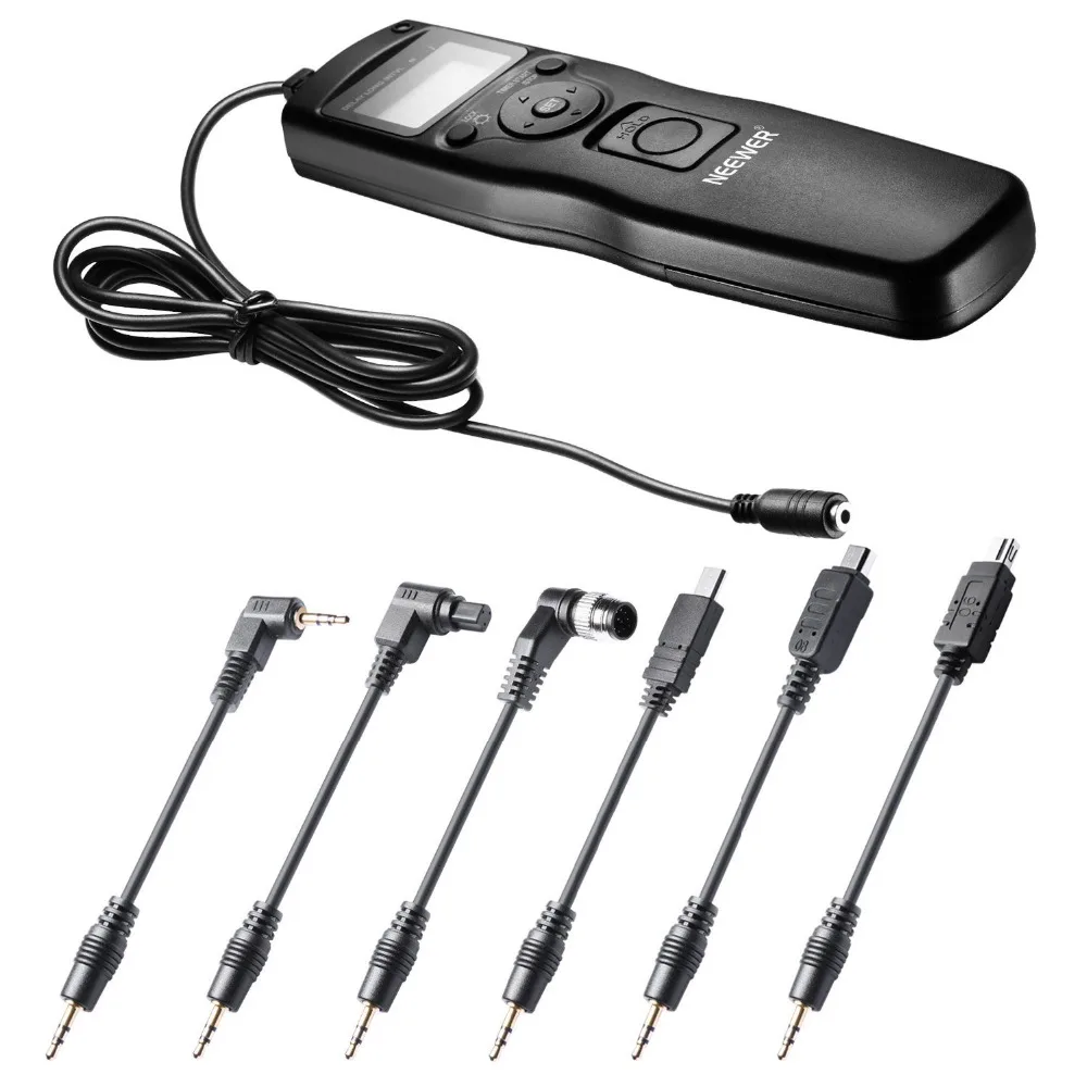 Neewer 6-In-1 Timer Shutter Release for Canon 700D 650D 550D 60D/5D MarkIII 6D 70D 7D MarkII/Nikon D4 D300s D700 D800,D90 D7100
Neewer 6-In-1 Timer Shutter Release for Canon 700D 650D 550D 60D/5D MarkIII 6D 70D 7D MarkII/Nikon D4 D300s D700 D800,D90 D7100