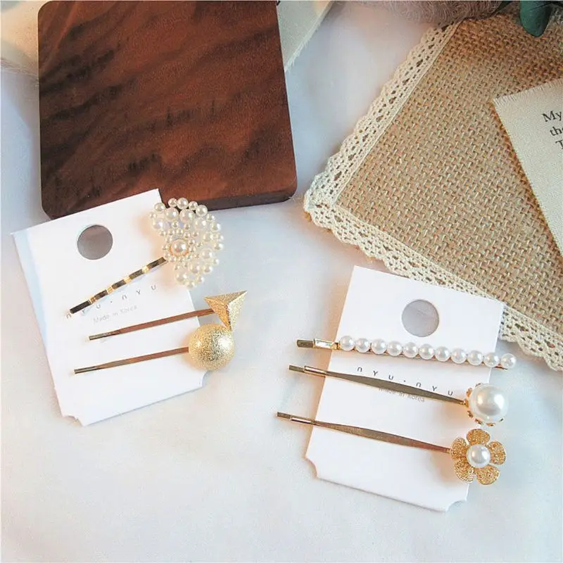 Minimalist Polished Metal Alloy Hairpins Women Imitation Pearl Beading One Word Hair Styling Clips Geometric Rhombus Barrettes
Minimalist Polished Metal Alloy Hairpins Women Imitation Pearl Beading One Word Hair Styling Clips Geometric Rhombus Barrettes