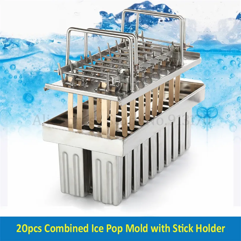 304 Stainless Steel Popsicle Molds 20 Slots Ice Cream Mold Maker Kitchen Accesorios Ice Cream Tools
304 Stainless Steel Popsicle Molds 20 Slots Ice Cream Mold Maker Kitchen Accesorios Ice Cream Tools