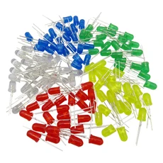 5Type*20pcs=100PCS 5MM LED Red White Green Blue Yellow | Электроника