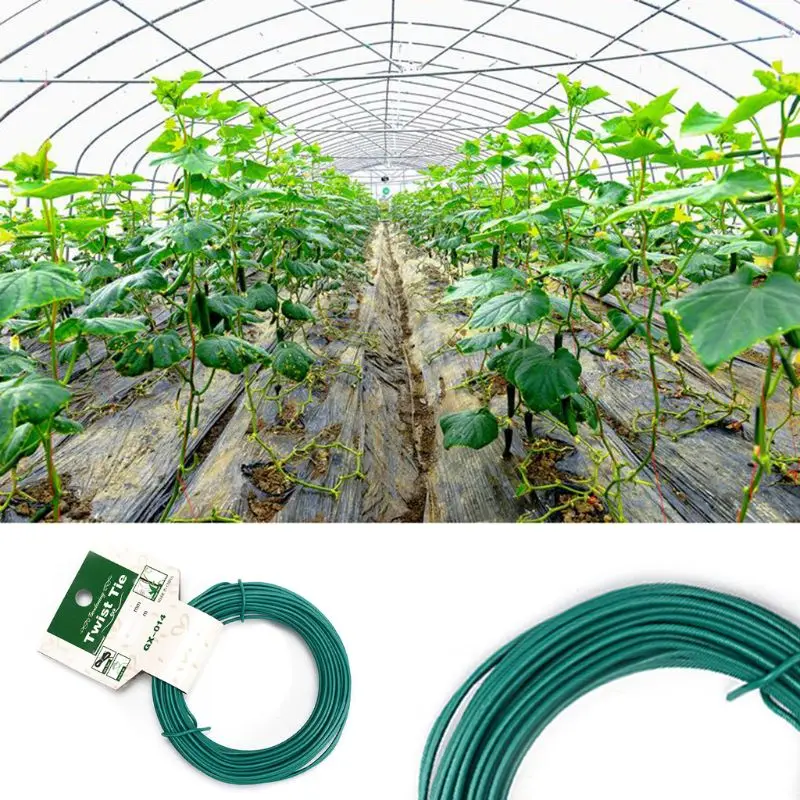 15m Twist Tie Garden Wire Green Coated String DIY For Garden Training Support Strap Bonsai Outlet Cable
15m Twist Tie Garden Wire Green Coated String DIY For Garden Training Support Strap Bonsai Outlet Cable