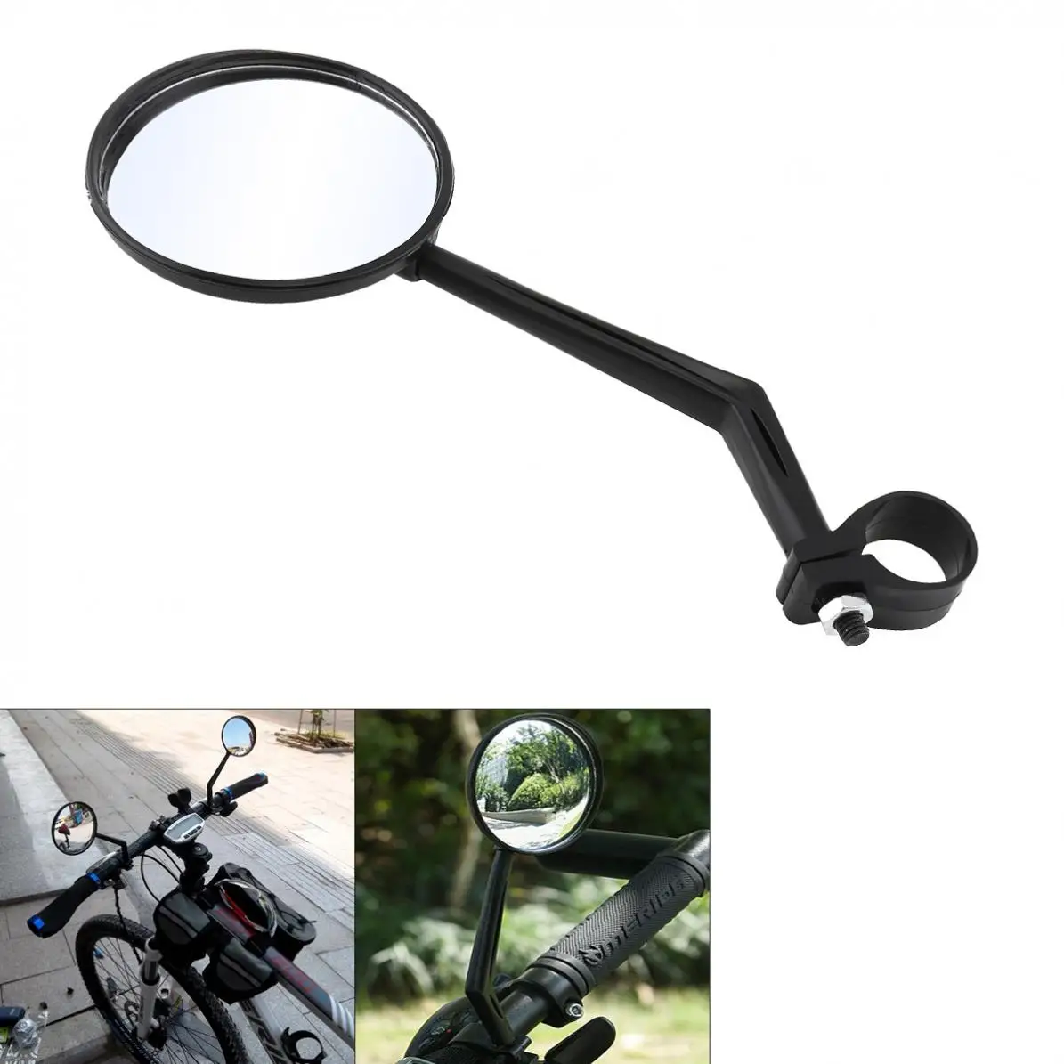 Adjustable Convex Bicycle Bike Rearview Handlebar Mirror with Self-Fixing Ring for Handlebar Inner Diameter of 15-33mm
Adjustable Convex Bicycle Bike Rearview Handlebar Mirror with Self-Fixing Ring for Handlebar Inner Diameter of 15-33mm