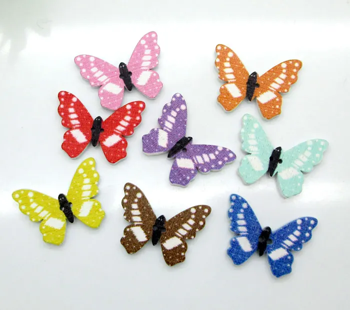 100Pcs 25x18mm Mixed Butterfly Wooden Buttons For Clothes Crafts Sewing Decorative Needlework Scrapbooking DIY Accessories
100Pcs 25x18mm Mixed Butterfly Wooden Buttons For Clothes Crafts Sewing Decorative Needlework Scrapbooking DIY Accessories