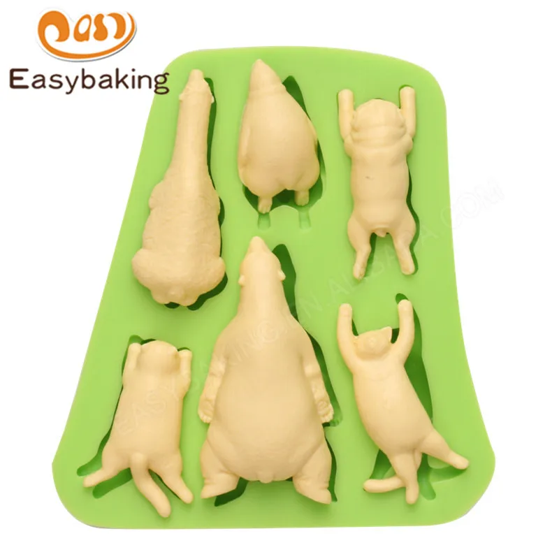 New Arrival 6 Holes Multi Animals Theme Large Silicone Mould Fondant Cake Decorating Sugarcraft Household Baking Tools
New Arrival 6 Holes Multi Animals Theme Large Silicone Mould Fondant Cake Decorating Sugarcraft Household Baking Tools
