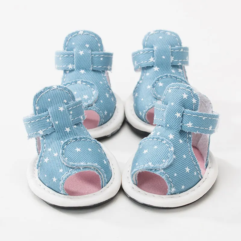 4pcs/Set Pet Dog Canvas Striped Star Shoes Summer Breathable Anti-Slip Shoes For Small Dogs PS710
4pcs/Set Pet Dog Canvas Striped Star Shoes Summer Breathable Anti-Slip Shoes For Small Dogs PS710