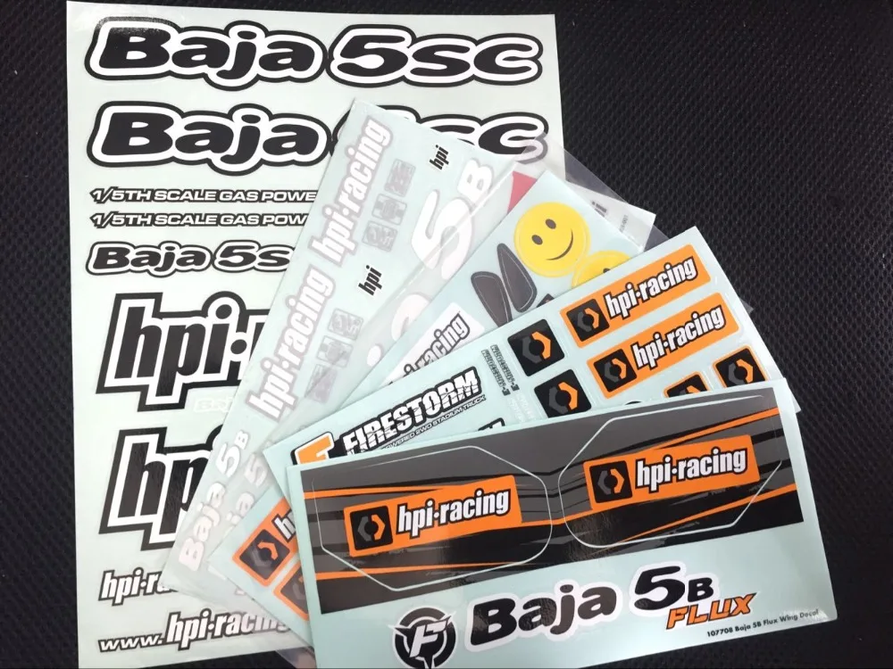 Наклейки/наклейки/логотипы/этикетки для HPI Racing Flux Bajer 5B SS 5 T 5SC KRAKEN SIDEWINDER X5 км Rovan SY
