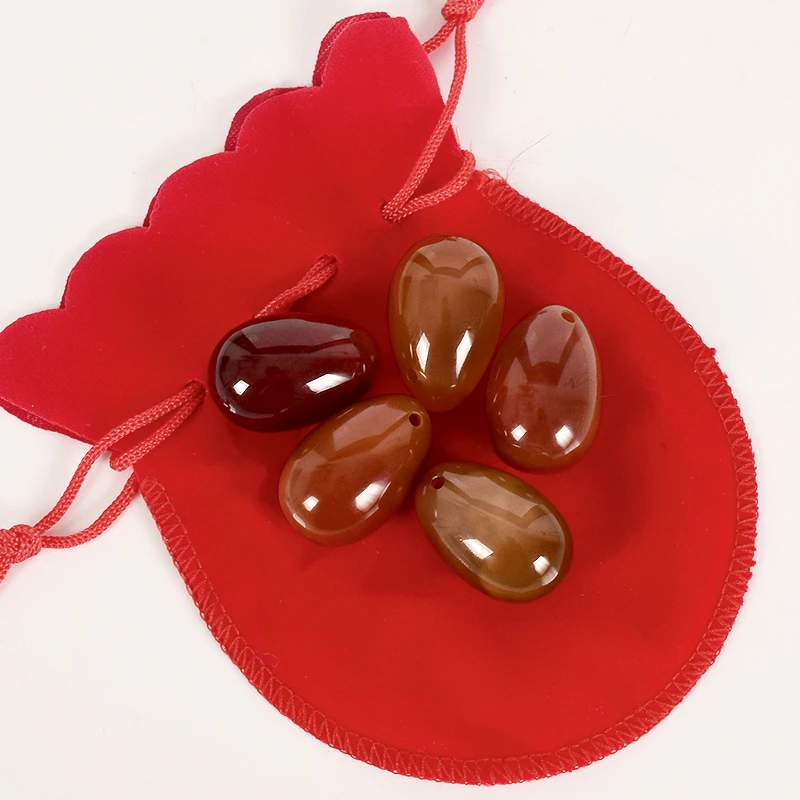 Drilled Yoni Egg Massage Stone Natural Carnelian Jade Egg for Kegel Exercise Crystal Sphere Vaginal Ben Wa Balls 30*20mm
Drilled Yoni Egg Massage Stone Natural Carnelian Jade Egg for Kegel Exercise Crystal Sphere Vaginal Ben Wa Balls 30*20mm