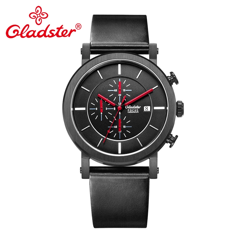 

Gladster Luxury Japan MiyotaOS11 Male Quartz Wristwatch Fashion Sports Strap Male Clock Chronograph Sapphire Crystal Man Watch