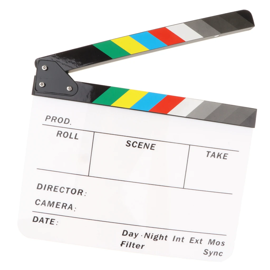 Traditional Acrylic TV Movie Clapper Board Director Clapperboard Film Cut Action Scene Fancy Dress Supplies
Traditional Acrylic TV Movie Clapper Board Director Clapperboard Film Cut Action Scene Fancy Dress Supplies