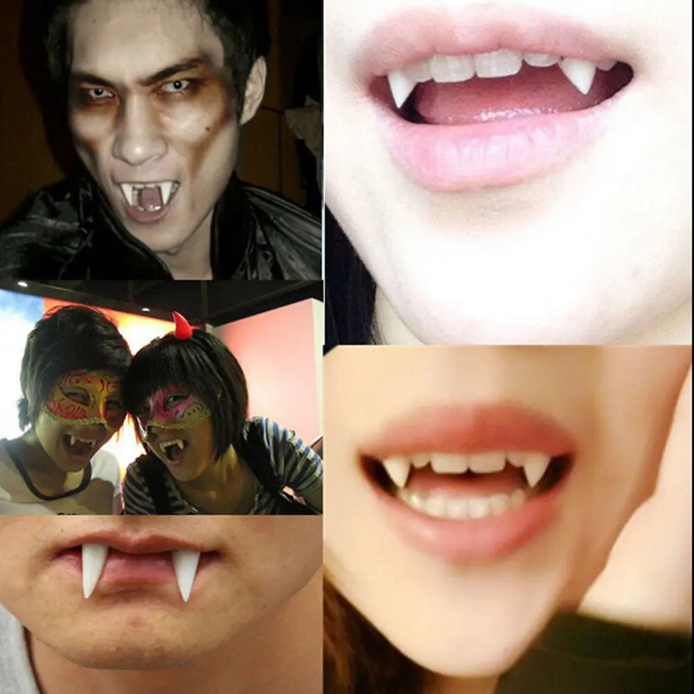 4 PCS/set Novelty Gag Toys Dress Vampire Teeth Halloween Party Dentures Props Vampire Zombie Devil Fangs Tooth
4 PCS/set Novelty Gag Toys Dress Vampire Teeth Halloween Party Dentures Props Vampire Zombie Devil Fangs Tooth