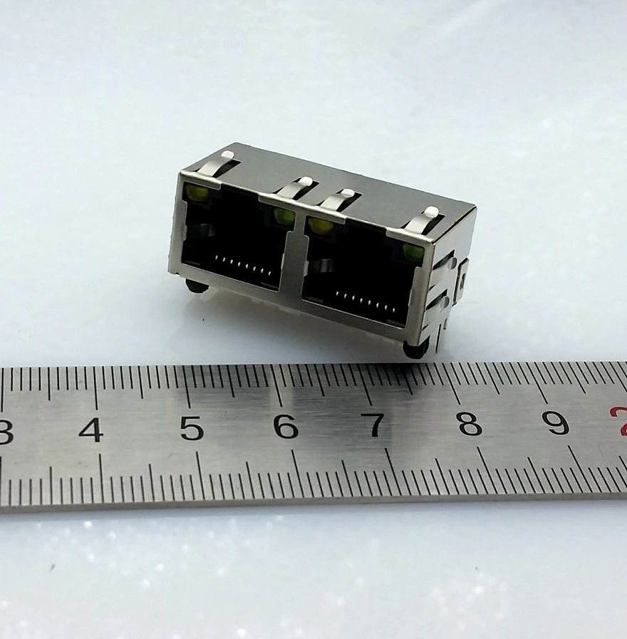 Разъем RJ45 двойной разъем RJ45 PCB монтажный сетевой адаптер для передачи данных сети Ethernet с лампой
Разъем RJ45 двойной разъем RJ45 PCB монтажный сетевой адаптер для передачи данных сети Ethernet с лампой
