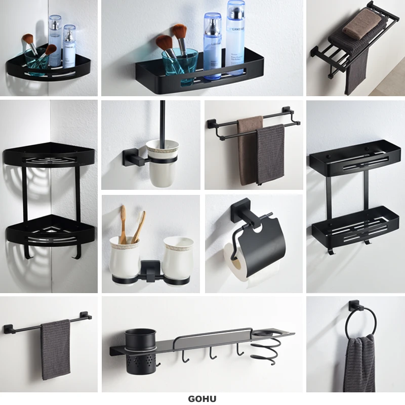 AUSWIND Black Bathroom Hardware set Square soap dish ceramic bathroom accessories sets for bath decoration AD2S1
AUSWIND Black Bathroom Hardware set Square soap dish ceramic bathroom accessories sets for bath decoration AD2S1