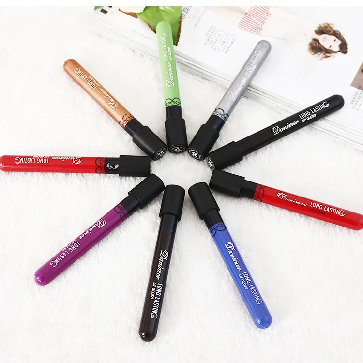 New Lipgloss 600pcs/lot DHL free Waterproof Danimer Long lasting lipgloss Cosmetics 8 colors Vampire liquid lipsticks Makeup
New Lipgloss 600pcs/lot DHL free Waterproof Danimer Long lasting lipgloss Cosmetics 8 colors Vampire liquid lipsticks Makeup