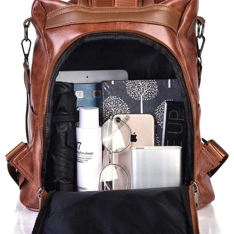 Women Leather Backpacks High Quality 2019 Anti-theft Backpack For Girls Preppy School Bag For Girls Sac A Dos Ladies Bagpack
Women Leather Backpacks High Quality 2019 Anti-theft Backpack For Girls Preppy School Bag For Girls Sac A Dos Ladies Bagpack