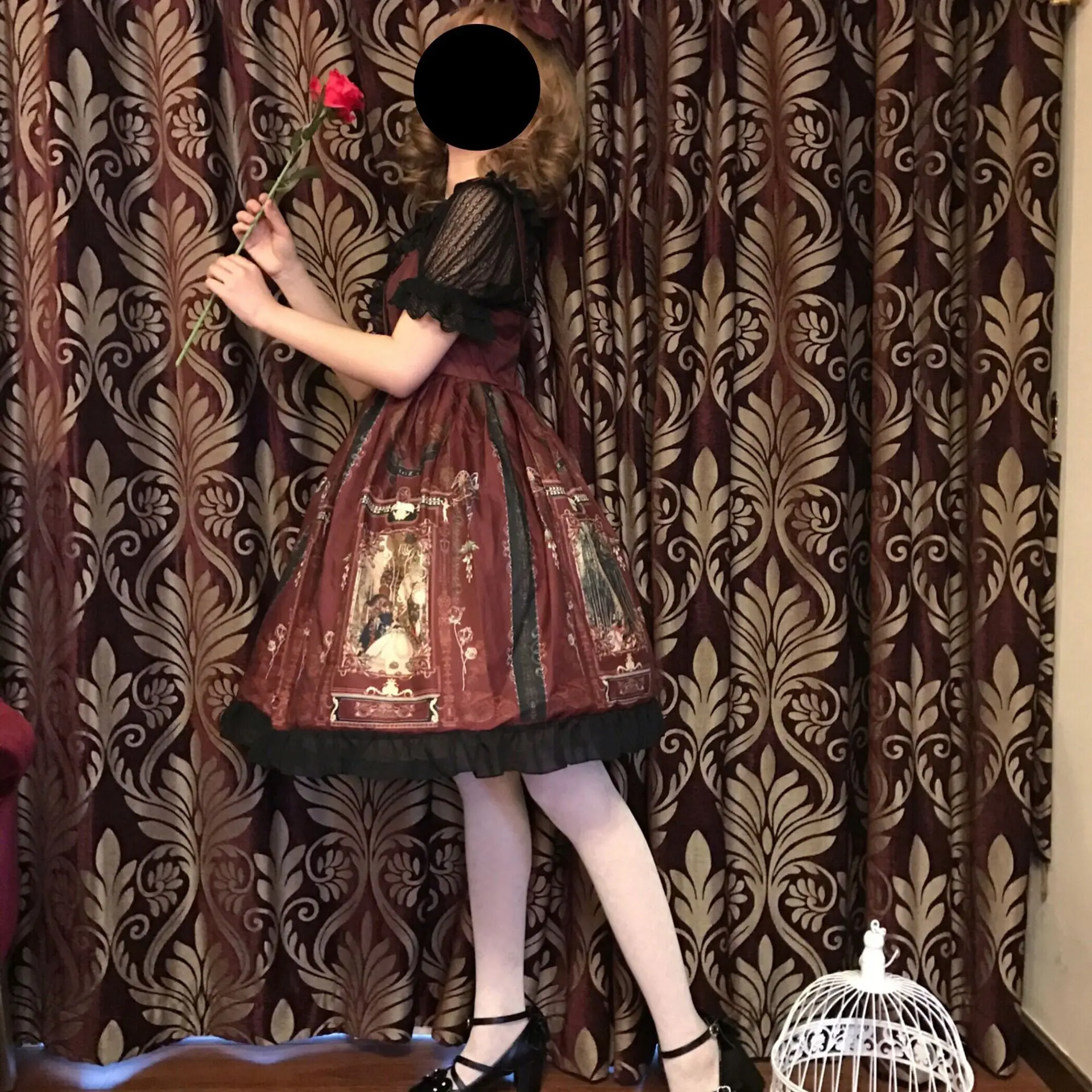 Kawaii 2019 new dress vestido Lolita dress retro palace wind chiffon imported printing gothic Lolita princess Sleeveless dress
Kawaii 2019 new dress vestido Lolita dress retro palace wind chiffon imported printing gothic Lolita princess Sleeveless dress