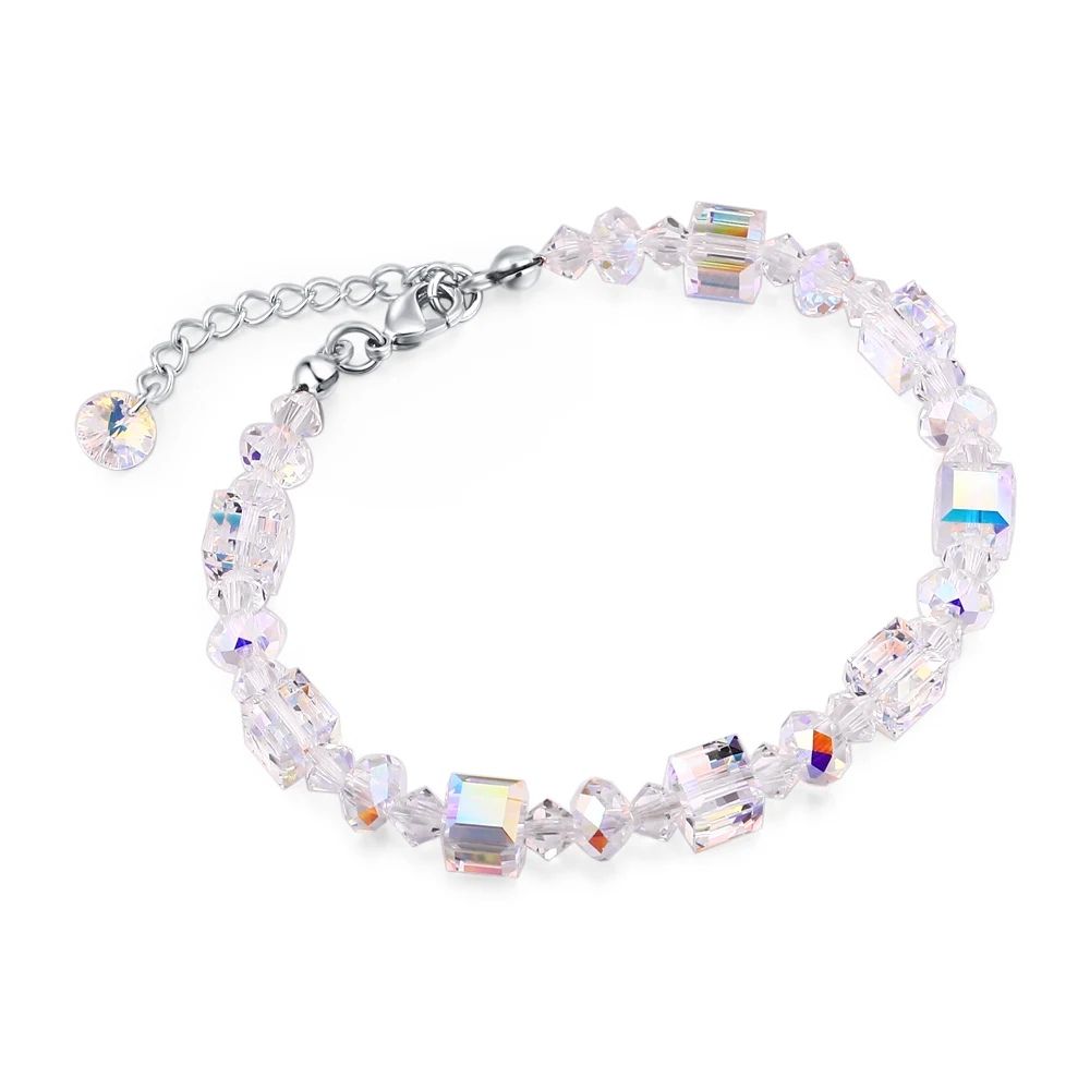 Luxury Crystals from Swarovski Bracelets For Women Charm Bracelets & Bangles Femme Fine Bridal Wedding Jewelry Gift
Luxury Crystals from Swarovski Bracelets For Women Charm Bracelets & Bangles Femme Fine Bridal Wedding Jewelry Gift
