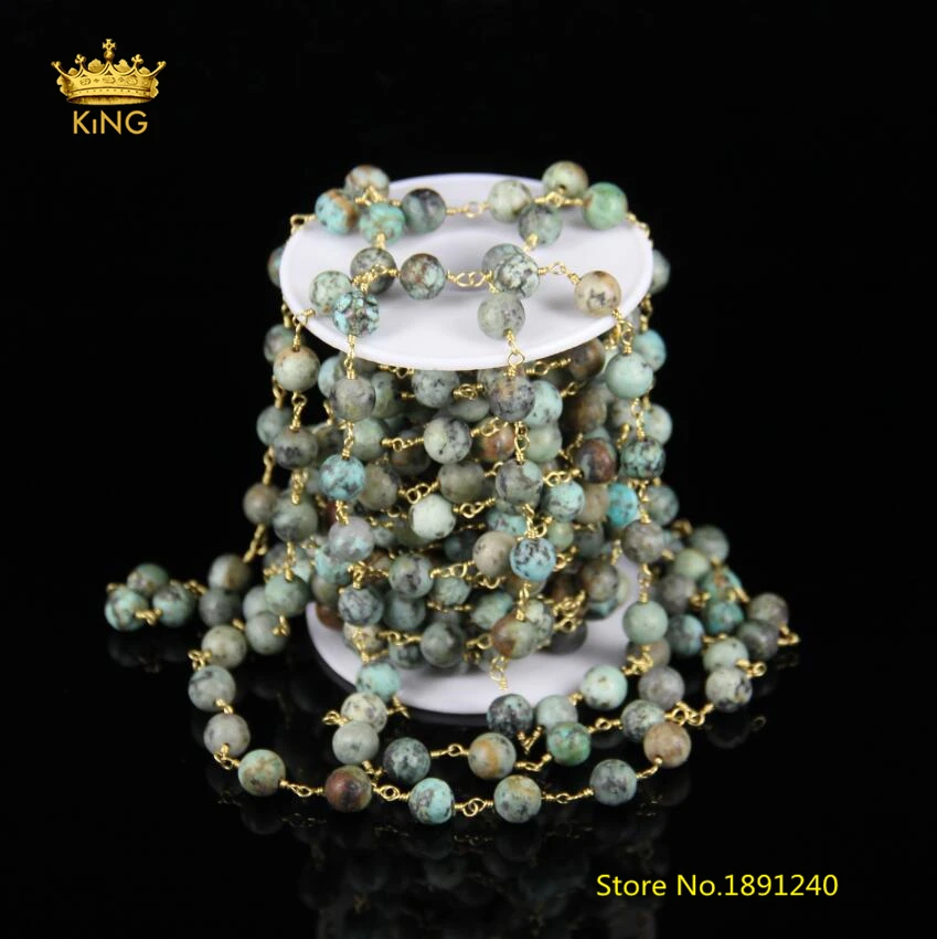 5meters sale,8mm Africa Turquoises Matted Frosted Round Beaded Chains,Wire Wrapped Plated Brass Links Rosary Chain Crafts ZJ-51
5meters sale,8mm Africa Turquoises Matted Frosted Round Beaded Chains,Wire Wrapped Plated Brass Links Rosary Chain Crafts ZJ-51