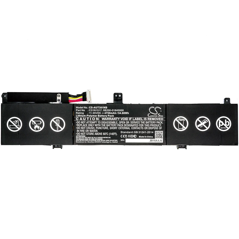 Cameron Sino 4750mAh Battery For Asus Q304ua TP301 TP301U TP301UA TP301UA6200 TP301UA6500 TP301UJ VivoBook Flip,0B200-01840000
Cameron Sino 4750mAh Battery For Asus Q304ua TP301 TP301U TP301UA TP301UA6200 TP301UA6500 TP301UJ VivoBook Flip,0B200-01840000