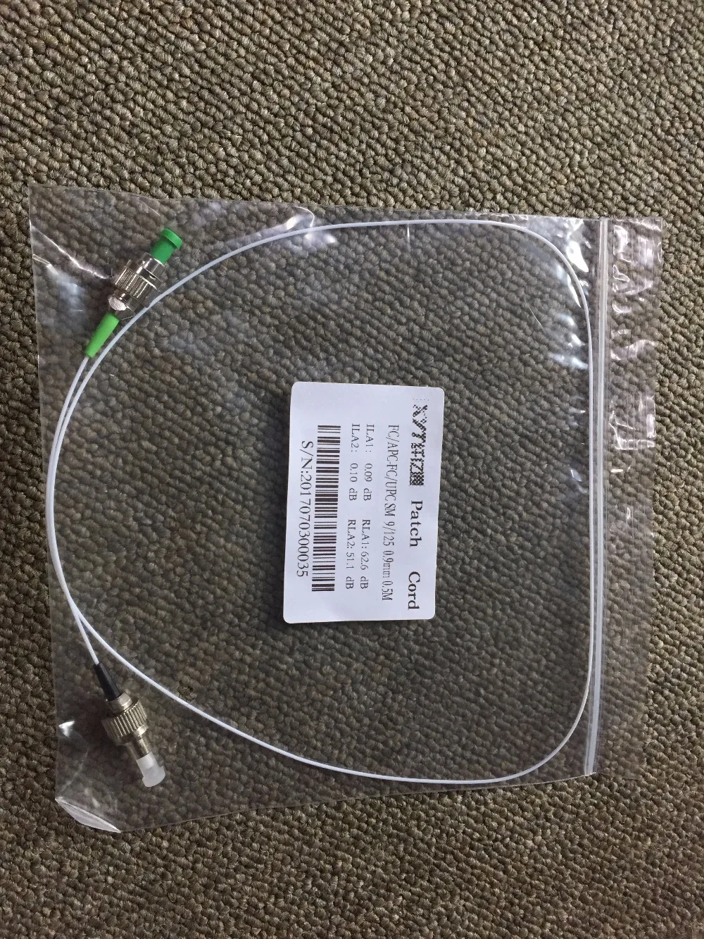 50pcs 1310nm/1550nm 9/125um Single Mode Simplex FC-FC 1.5M Patch cord